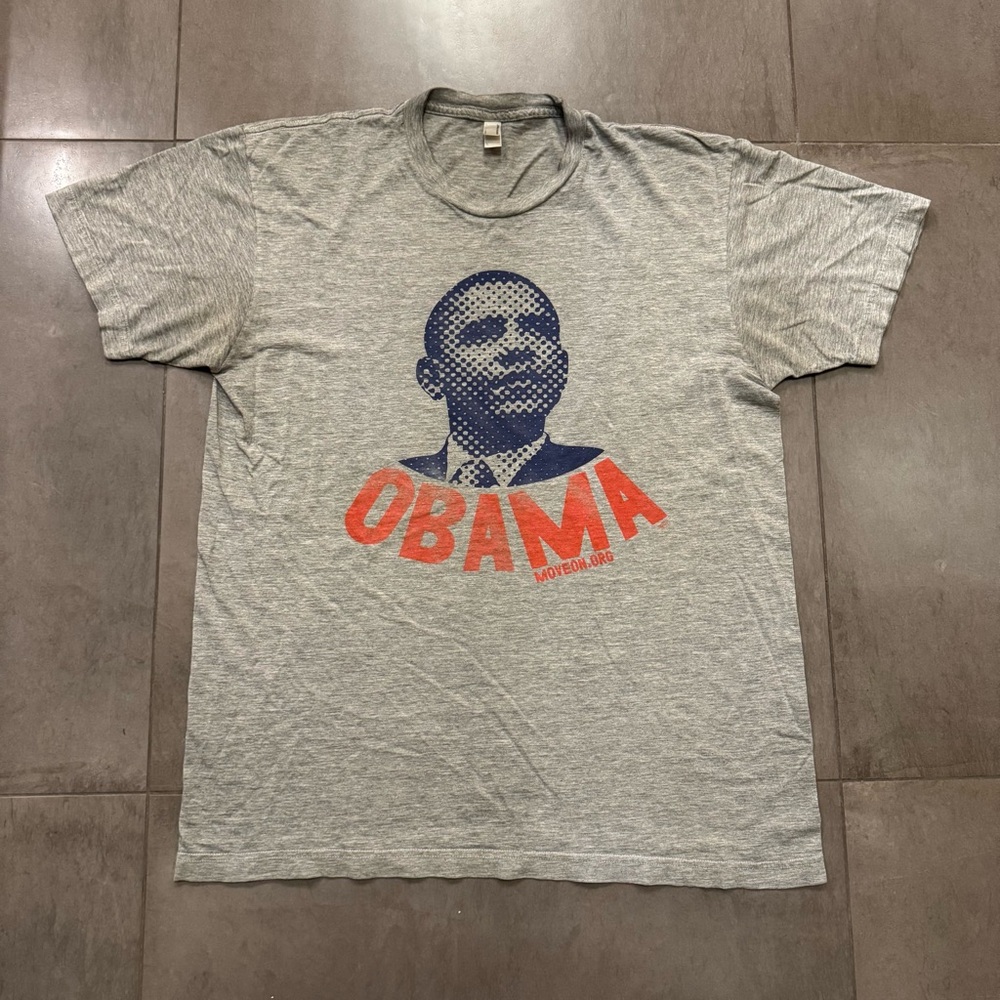 2008 Obama Campaign Graphic Tee American Apparel for MoveOn